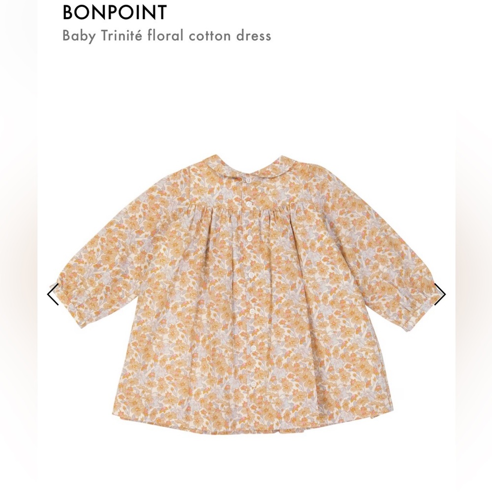 Bonpoint Trinite Floral Cotton Dress 2T